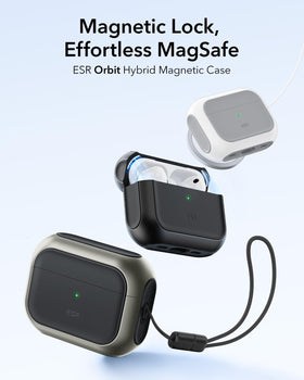 ESR AirPods Pro 3 case with MagSafe back for easy wireless charging alignment
