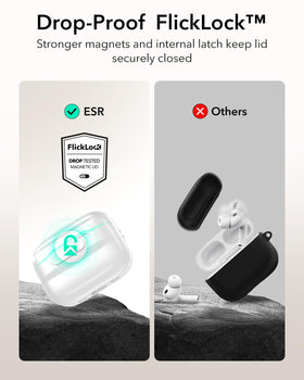 ESR AirPods Pro 3 case MagSafe charging compatibility for quick power.