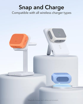 ESR AirPods Pro 3 Case orange durability core illustration for protection.