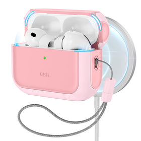ESR AirPods Pro 3 Case pink front view showing MagSafe-ready protection