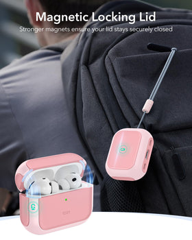 ESR AirPods Pro 3 Case pink MagSafe-ready design enables seamless wireless charging