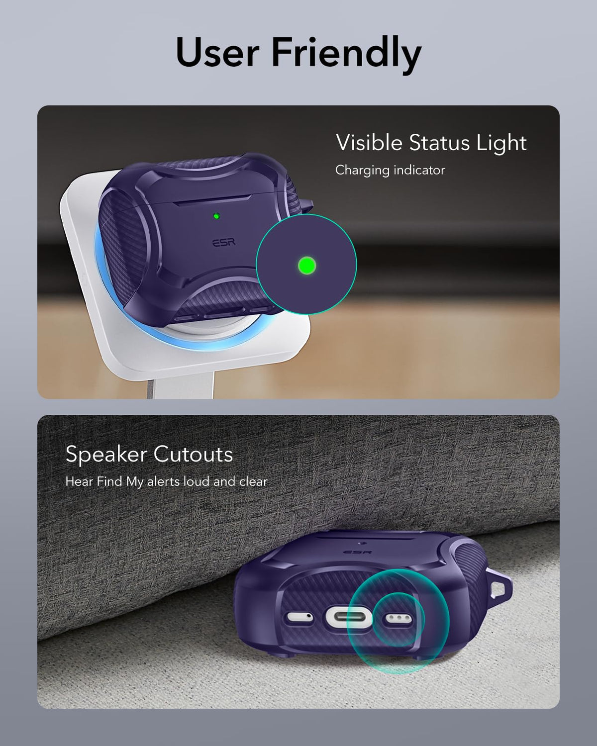 ESR AirPods Pro 3 Case secure lid for travel and daily use