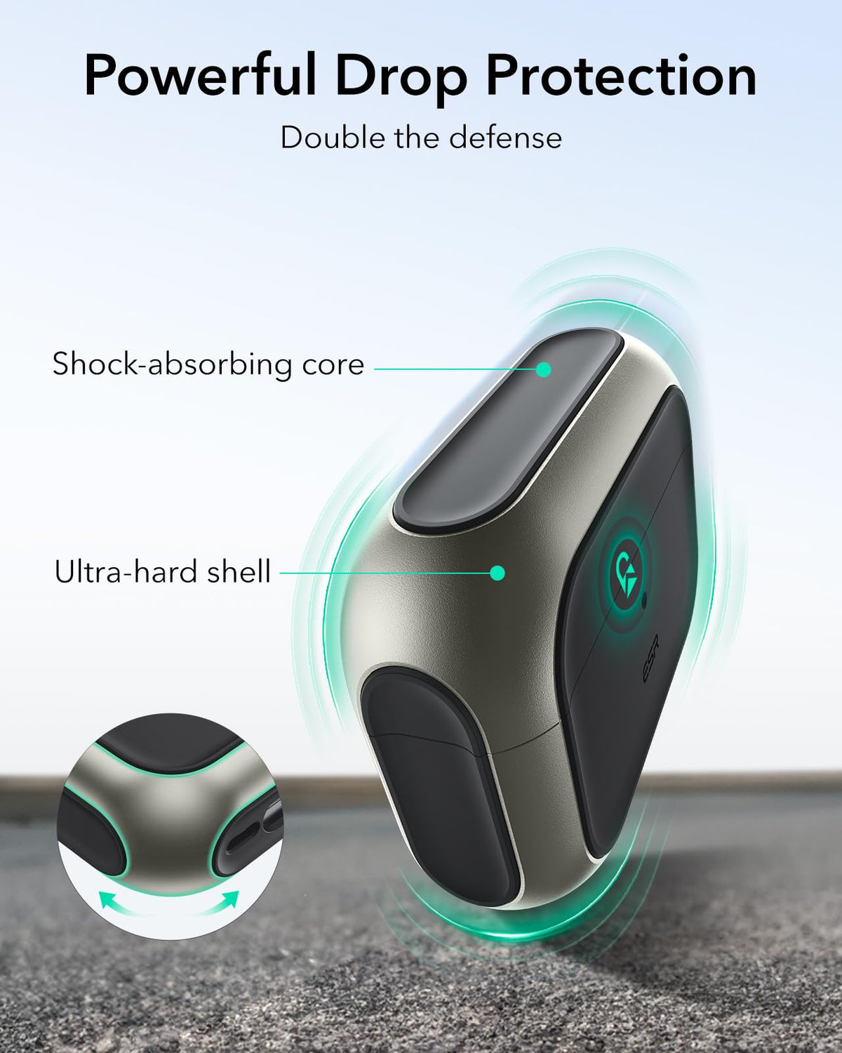 ESR AirPods Pro 3 case speaker cutouts enabling clear Find My alerts