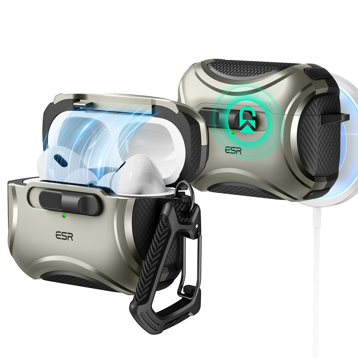 ESR AirPods Pro Case compatibility shows broad generation support and secure fit.