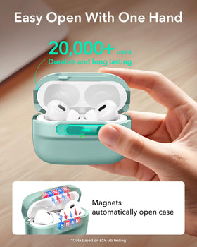 ESR AirPods Pro Case Green drop-protection shell shields impacts