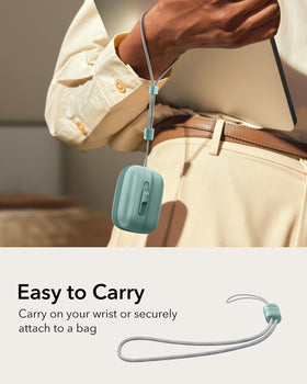 ESR AirPods Pro Case Green magnetic lid lock for secure access