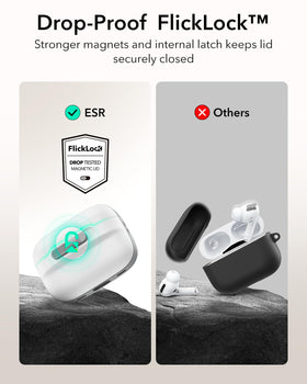 Hybrid drop protection provides rugged shell and soft core for everyday bumps