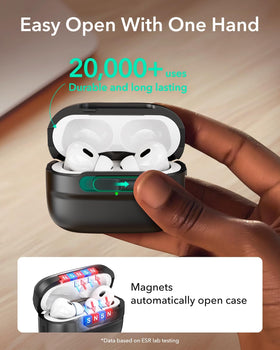 ESR AirPods Pro Case hybrid drop protection; dual shell for resilience.