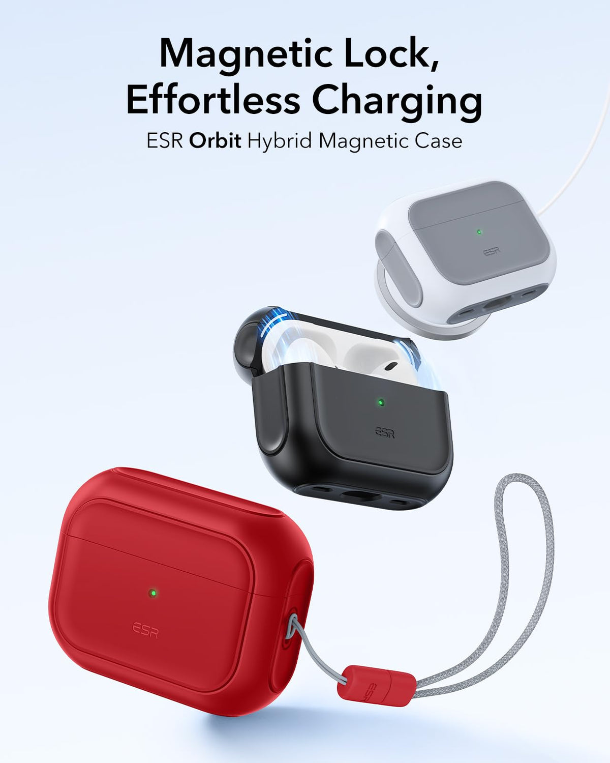 ESR AirPods Pro case with hybrid protection shell for durable defense