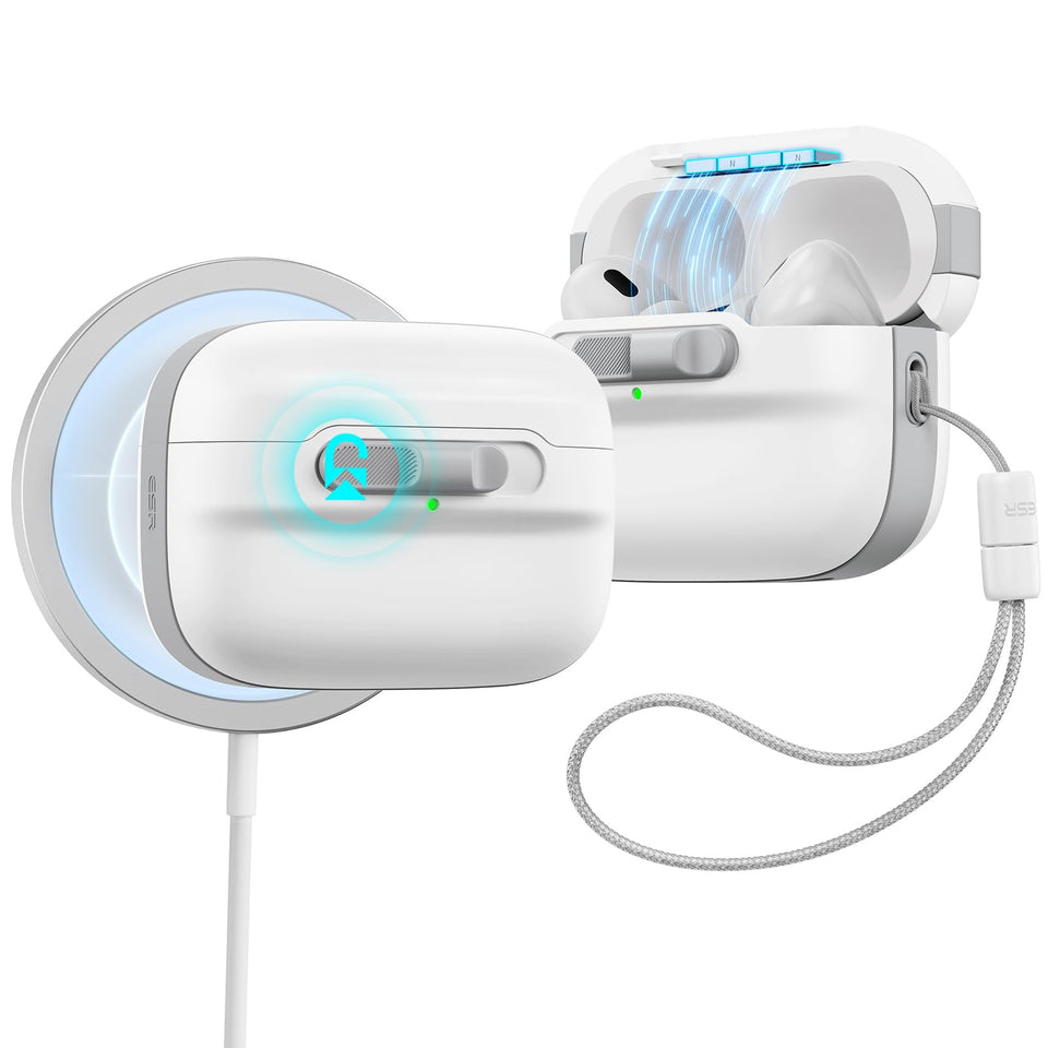 ESR AirPods Pro case with magnetic lid lock for secure protection