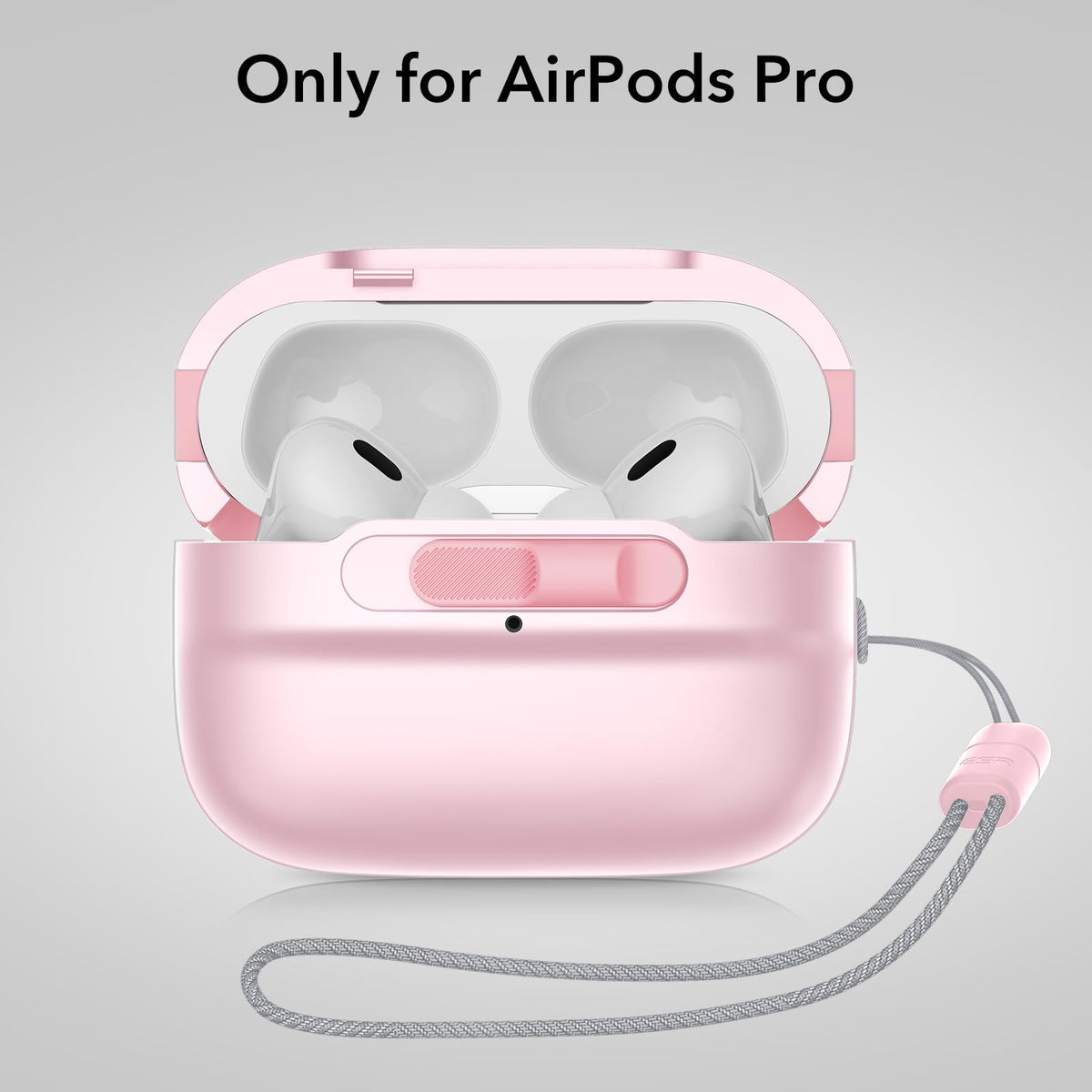 ESR AirPods Pro Case pink, packaging image showing product details