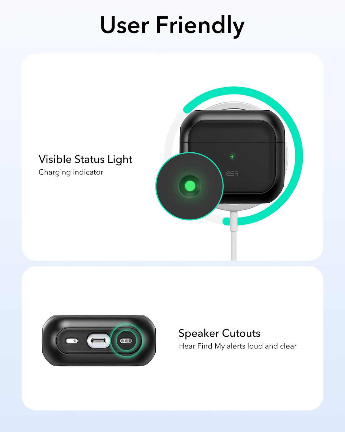ESR AirPods 4 12-month support and help resources included.