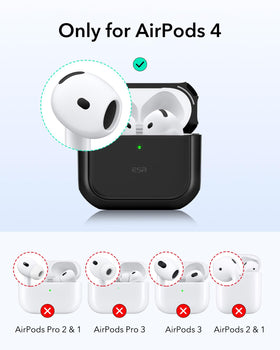 ESR AirPods 4 Orbit Hybrid back view highlighting rugged shell.