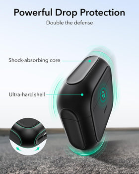 ESR AirPods 4 speaker cutouts enable clear Find My alerts.