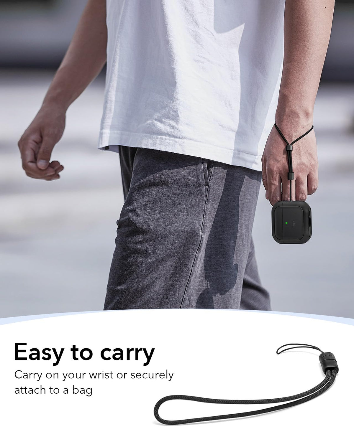 ESR AirPods 4 weight 32.7 g, lightweight protection.