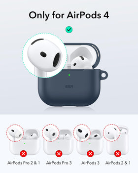 ESR closeup of magnetic lid alignment securing AirPods without adding bulk