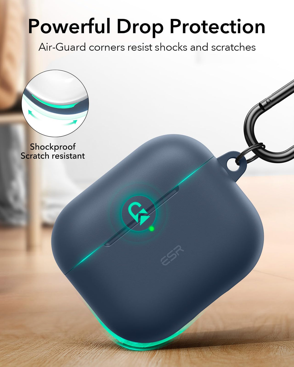 ESR case in a pocket showing compact size and easy everyday carry