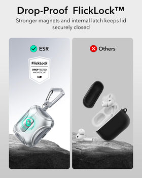 ESR Cyber Series Air Guard corner protecting charging case from impacts and drops