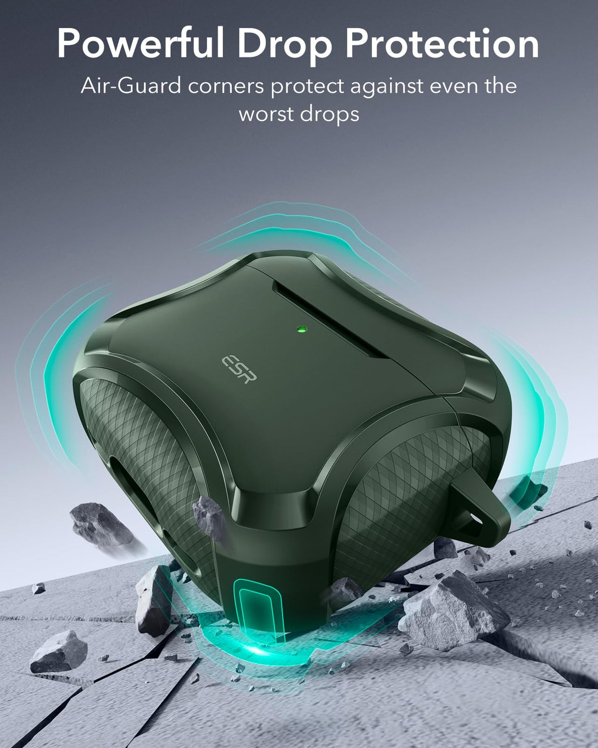ESR Cyber Series AirPods 4 Case precise magnets ensure secure lid