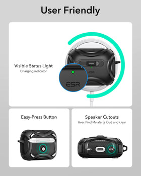 ESR Cyber Series AirPods Pro 2 case packaging included with contents.