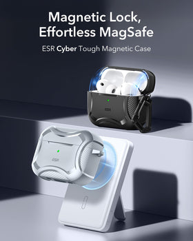ESR Cyber Series AirPods Pro 3 case with drop protection and reinforced corners