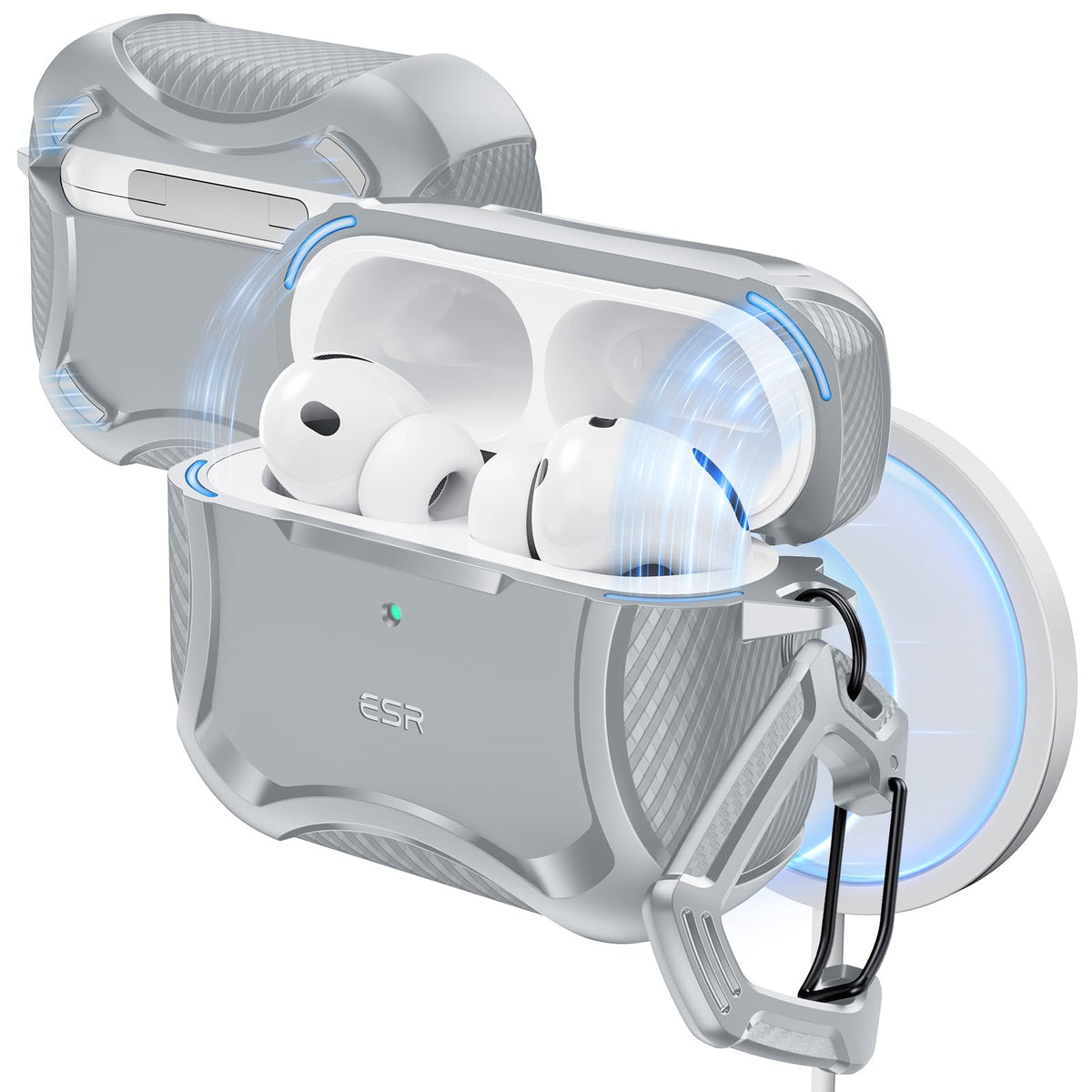 ESR Cyber Series AirPods Pro 3 case with magnetic lid for secure closure