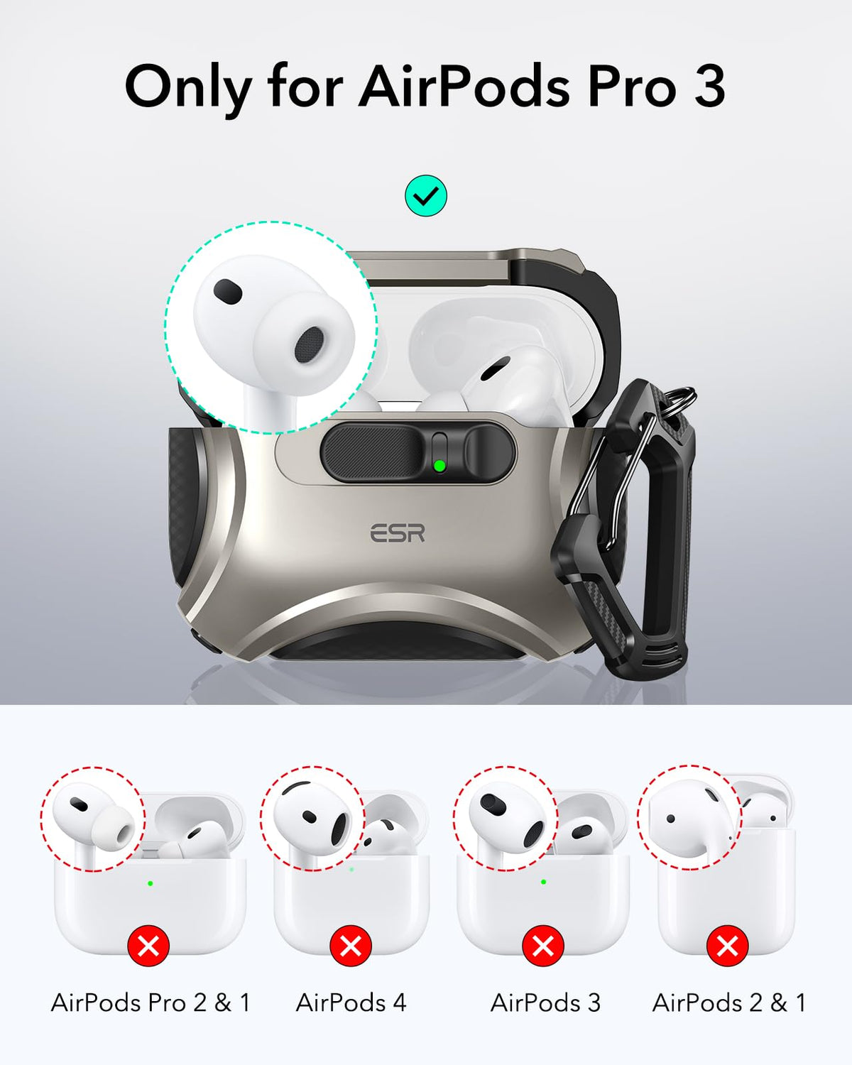 ESR Cyber Series back with MagSafe magnets securing reliable wireless charging