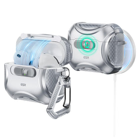 ESR Cyber Series front view showing secure lid and sleek gray finish for durable protection