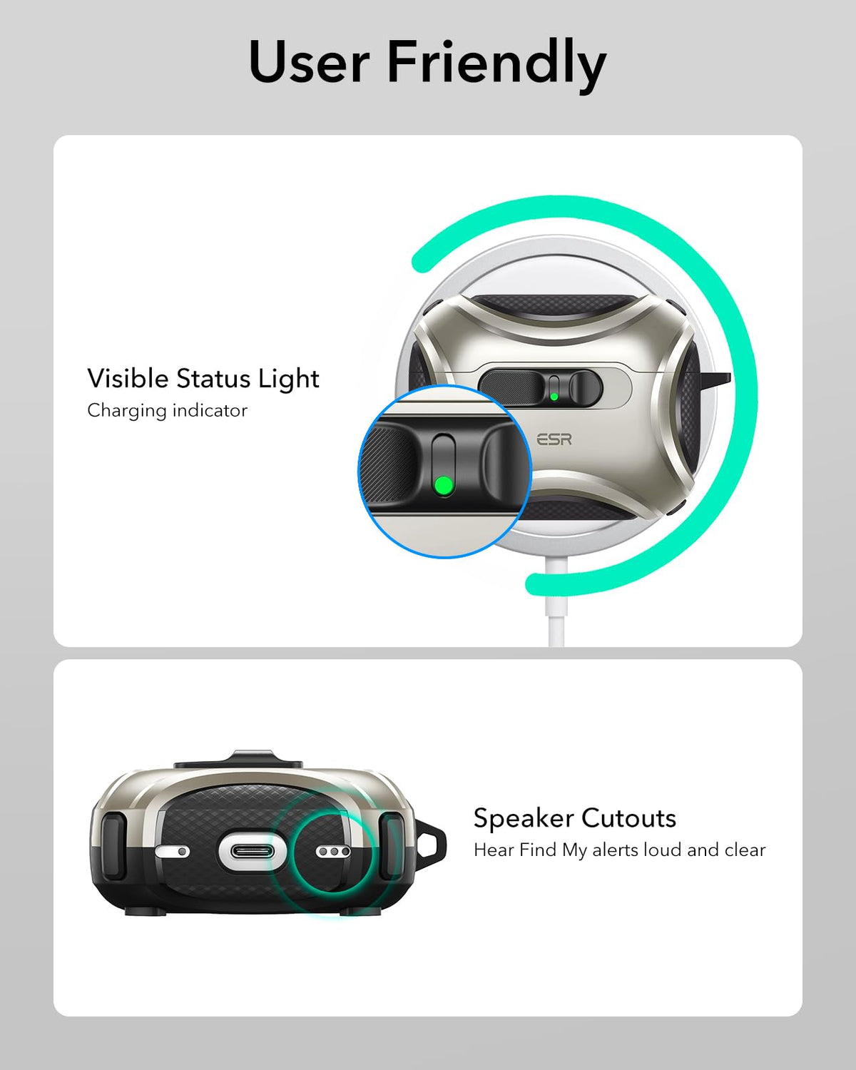 ESR Cyber Series lifestyle commute image showing secure case in everyday use