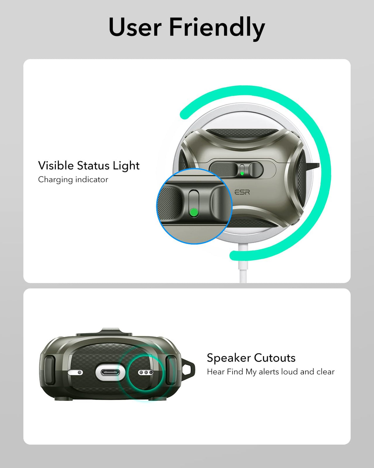 ESR case on a commuter bag showing everyday protection for active users