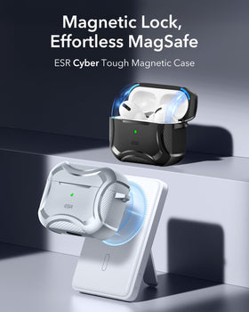 ESR Desert Titanium AirPods 4 case with drop‑protection design guarding against impact