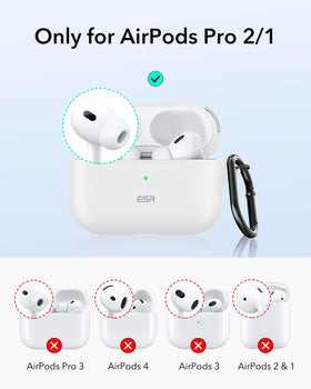 ESR HaloLock AirPods Pro 2 case featuring a secure magnetic lid lock