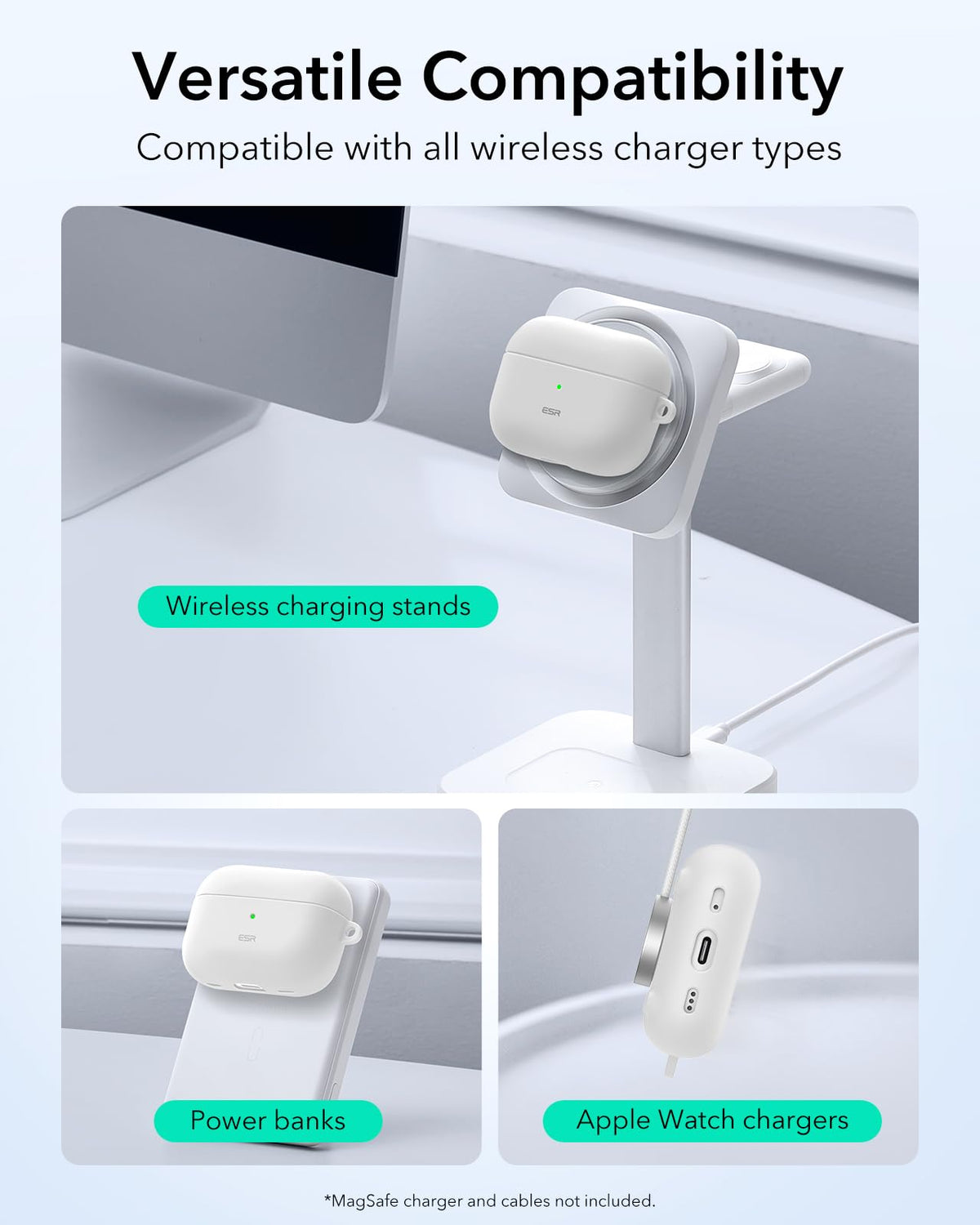 ESR HaloLock AirPods Pro 2 case uses silky silicone texture for grip