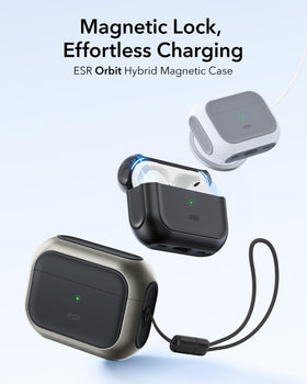 ESR HaloLock AirPods Pro 2 case magnetic alignment for effortless charging
