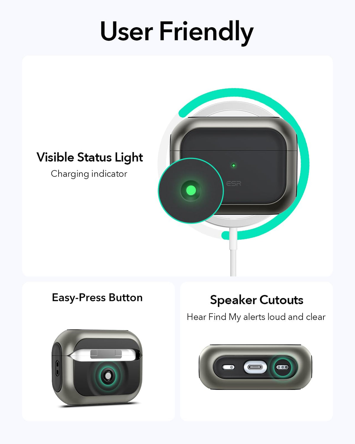 ESR HaloLock AirPods Pro 2 case protection on the go for daily life