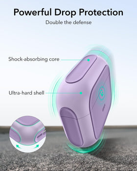 ESR Orbit Hybrid AirPods 4 case featuring speaker cutouts for Find My alerts