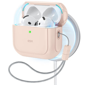 ESR Orbit Hybrid AirPods 4 case front view with rugged protection and MagSafe compatibility