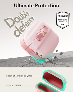 ESR AirPods 4 case with lanyard for hands-free carrying