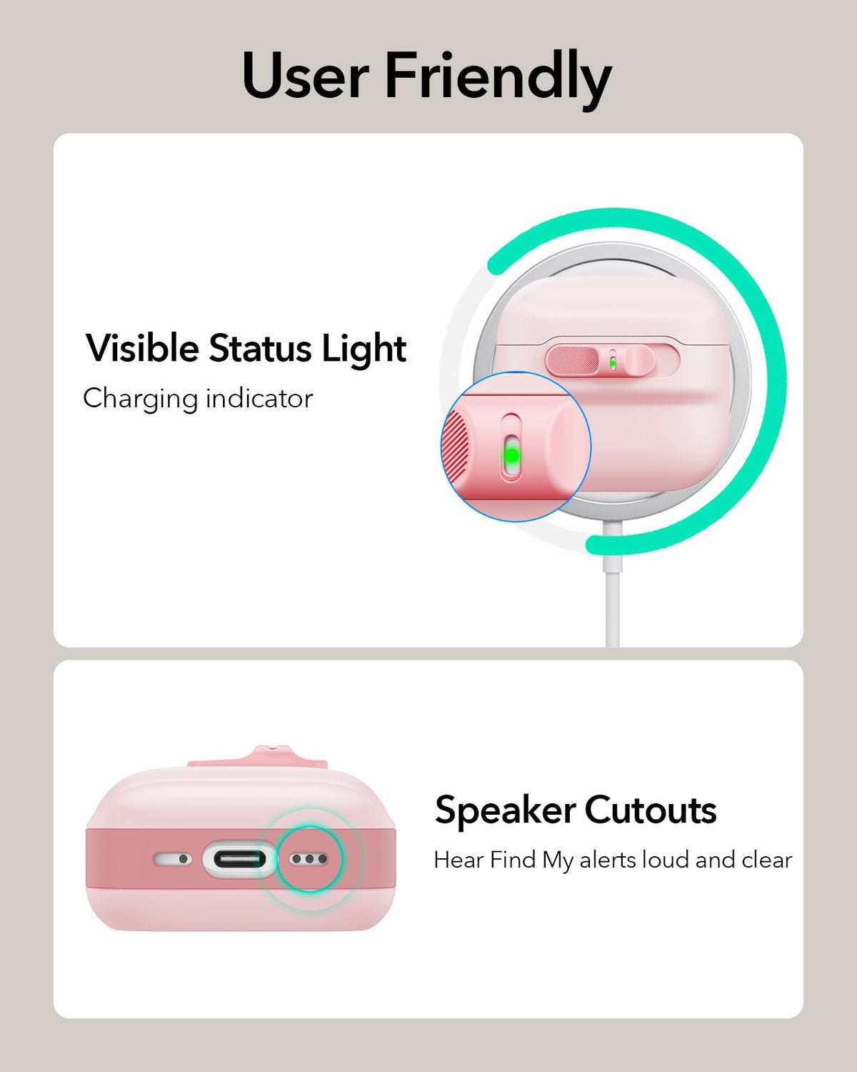 ESR Pink Pulse Series case adds stylish protection for AirPods 4