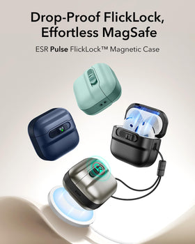 ESR Pulse Series lid-open view shows instant one-handed access.