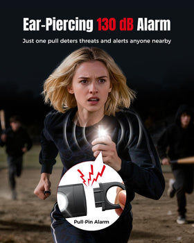 ESSAGER used on a night walk showing visibility and personal security benefit