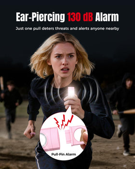 ESSAGER pink alarm packaging shows gifting options and accessories.