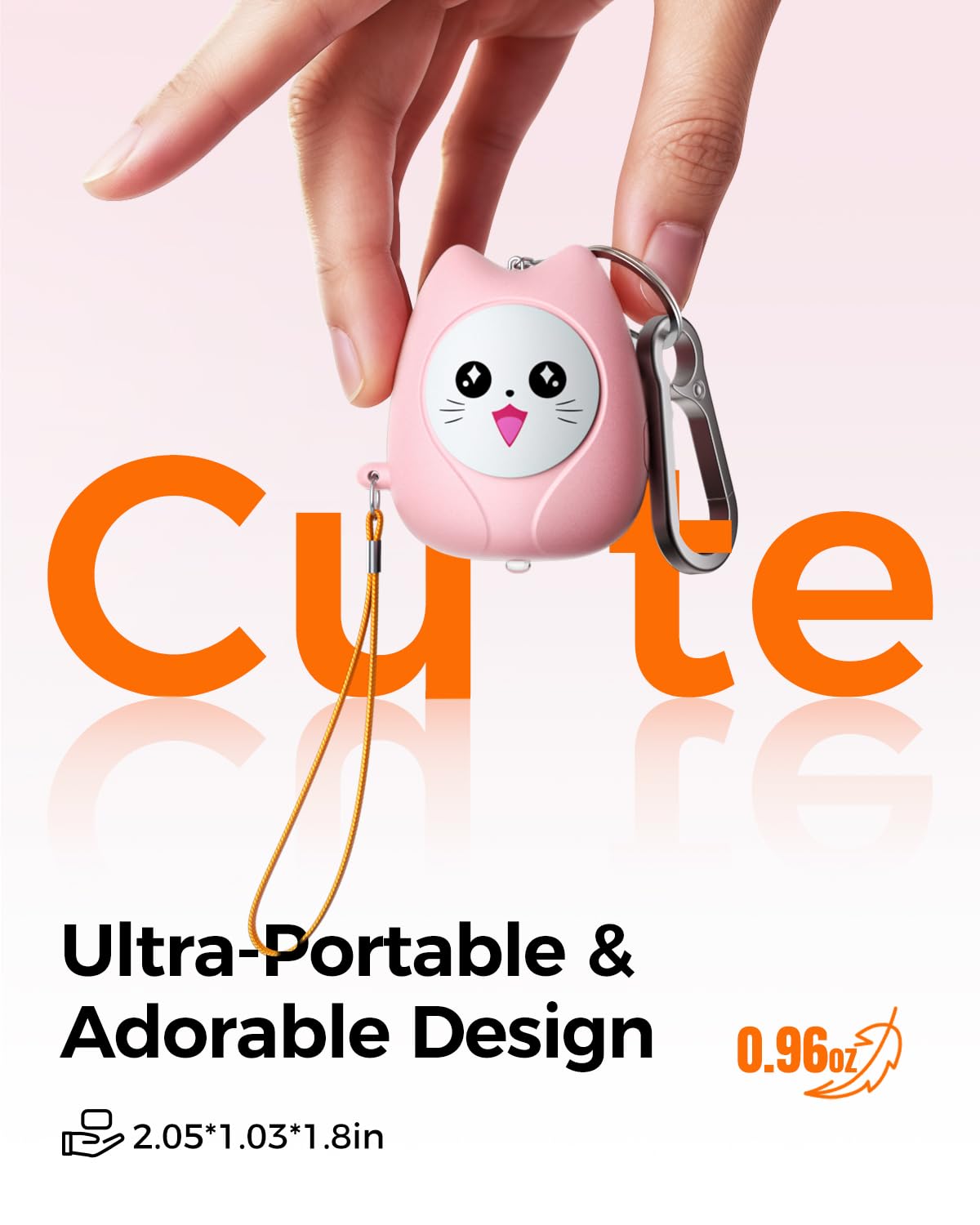 ESSAGER beside keys showing true compact size and effortless portability