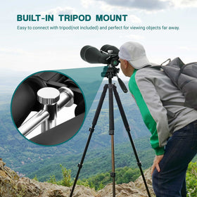 ESSLNB 15-30x80 zoom binoculars tripod mount used for stable viewing