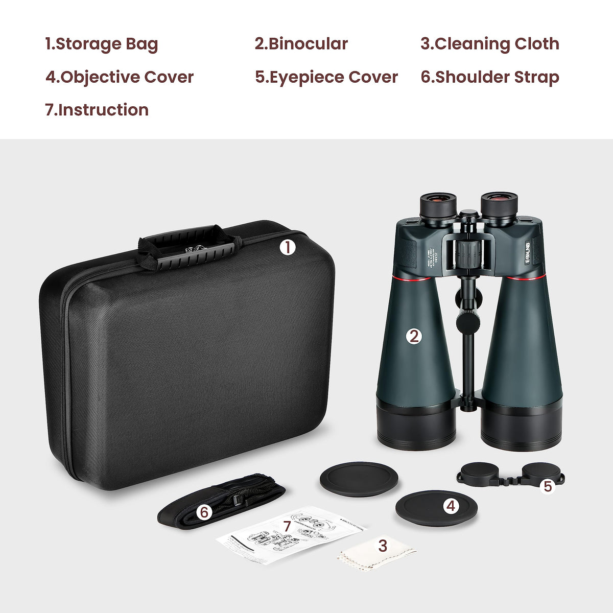 ESSLNB binoculars ideal for bird watching, travel, and astronomy on outdoor trips