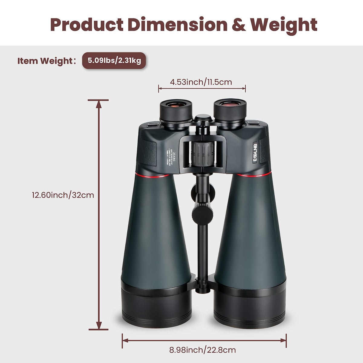 ESSLNB built-in tripod adapter enables stable, hands-free sky viewing