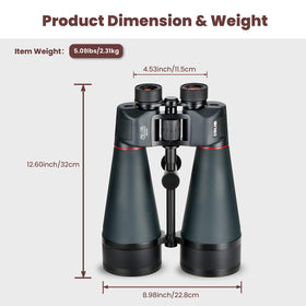 ESSLNB built-in tripod adapter enables stable, hands-free sky viewing