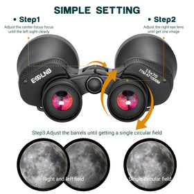 ESSLNB 17mm eye relief helps glasses wearers view clearly.
