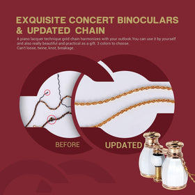 ESSLNB gold chain detail conveying durable, tangle-resistant design