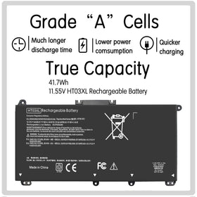 ESTENGPRO HT03XL battery for HP Pavilion 15CW offering extended unplugged use